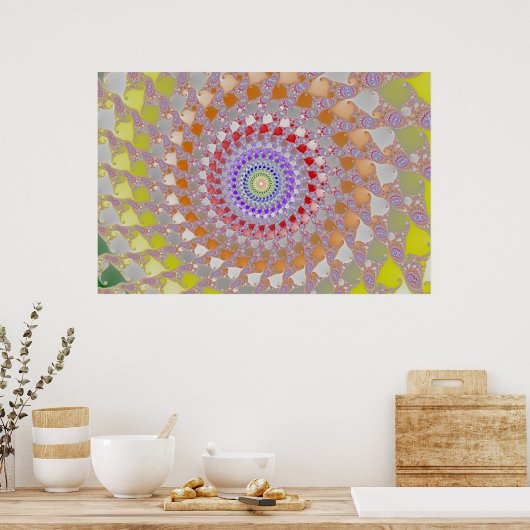 Kleurcirkels Poster (Keuken)