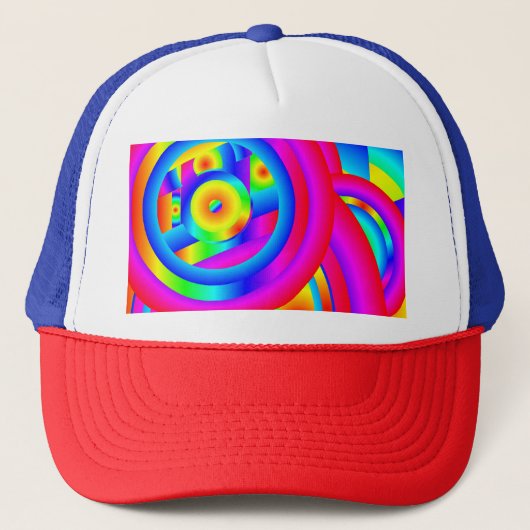 Kleurcirkels Trucker Pet (Voorkant)