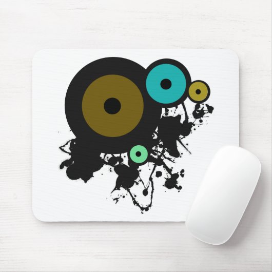 Kleurcirkels! Uniek grafisch ontwerp! Muismat (Met muis)