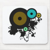 Kleurcirkels! Uniek grafisch ontwerp! Muismat (Voorkant)