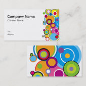 Kleurcirkels Visitekaartje wit (Voorkant / Achterkant)