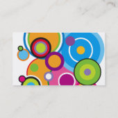 Kleurcirkels Visitekaartje wit (Achterkant)