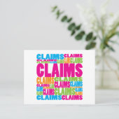 Kleurclaims Briefkaart (Staand voorkant)