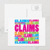 Kleurclaims Briefkaart (Voorkant / Achterkant)