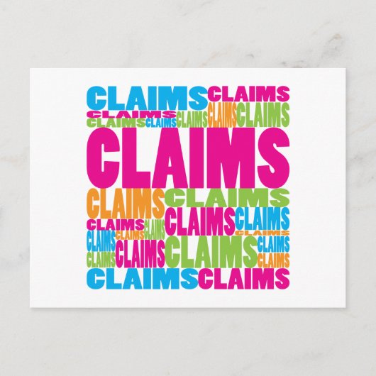 Kleurclaims Briefkaart (Voorkant)