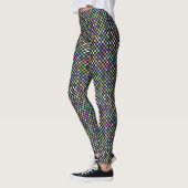 Kleurclash controleren: Dynamisch raster Leggings (Links)