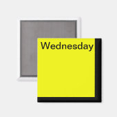 Kleurcode Dag van de Week Magneetkalender Visueel Magneet (Voorkant / Achterkant)