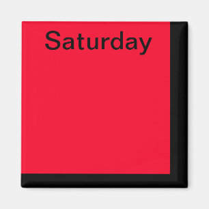 Kleurcode Dag van de Week Magneetkalender Visueel  Magneet