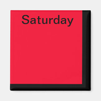 Kleurcode Dag van de Week Magneetkalender Visueel Magneet