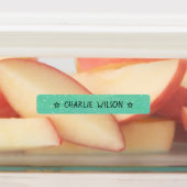 Kleurcode Groen Blauw Waterdichte Naam Labels (Aangebracht)
