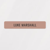 Kleurcode warme neutrale waterdichte naam voor kin labels (Design 1)