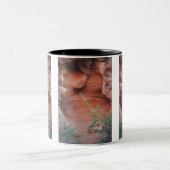 Kleurcontrasten, vlakte tweekleurige koffiemok (Center)