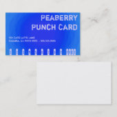 Kleurcontrastmiddel: gekke koffie Vortex Punchcard Klantenkaartje (Voorkant / Achterkant)