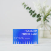 Kleurcontrastmiddel: gekke koffie Vortex Punchcard Klantenkaartje (Staand voorkant)