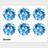 Kleurcrash 6 ronde sticker (Vel)