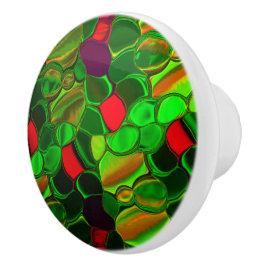 Kleurdelen, cirkels en afgeronde vormen keramische knop