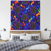 Kleurdella Canvas Afdruk (Insitu (Slaapkamer))