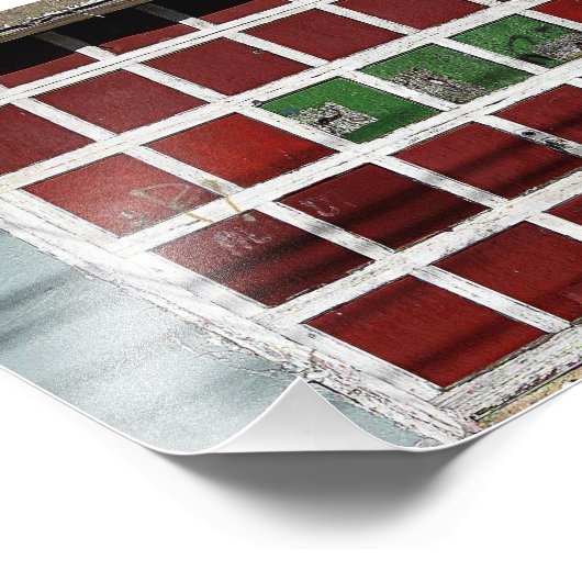 Kleurdeur Foto Afdruk (Hoek)