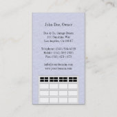 Kleurdeur: licht blauw visitekaartje (Achterkant)