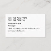 Kleurdeur Moderne Visitekaartjes (Achterkant)