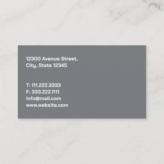 Kleurdeur Visitekaartje (Achterkant)