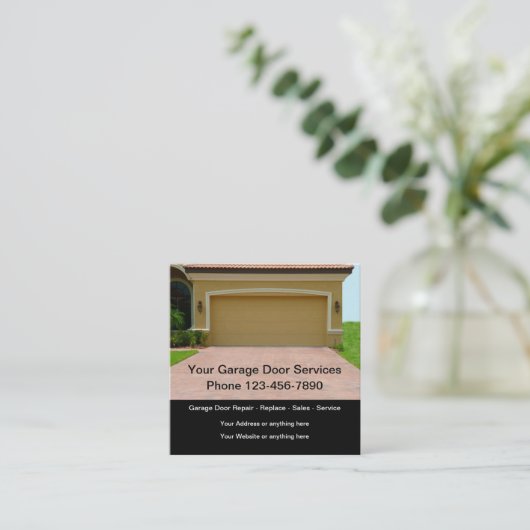 Kleurdeur Visitekaartjes Sjabloon (Staand voorkant)