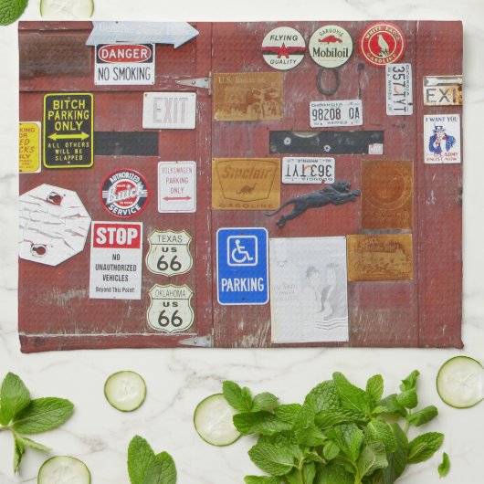 Kleurdeuren Memorabilia Theedoek (Gevouwen)