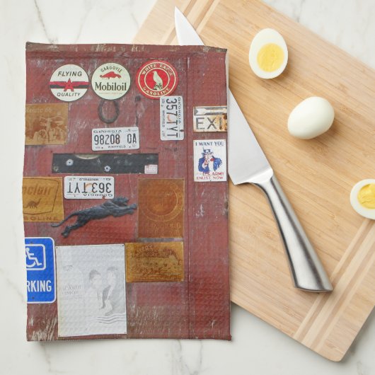 Kleurdeuren Memorabilia Theedoek (Quarter Fold)