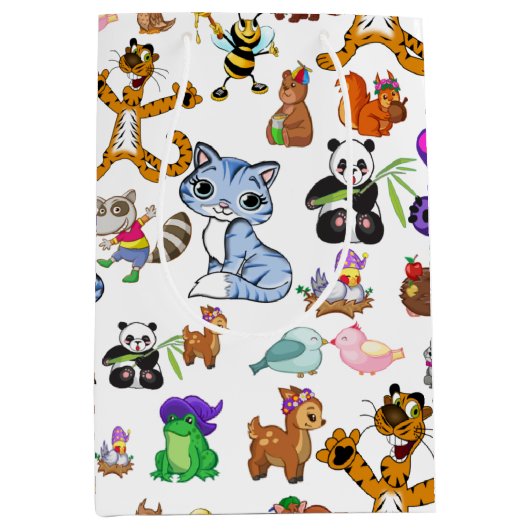 Kleurdieren Medium Cadeauzakje (Voorkant)