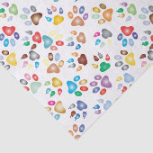 Kleurdog en kat plakken tissuepapier (Detail)