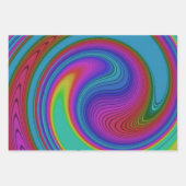 kleurdraai inpakpapier vel (Voorkant 3)