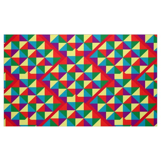 Kleurdriehoekspatroon Stof (Fat Quarter)