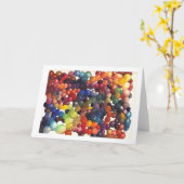Kleurdruppels Groeten Kaart (Gele Bloem)