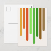 Kleurdruppels (herfst) briefkaart (Voorkant / Achterkant)