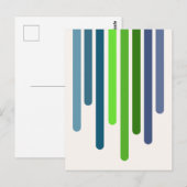 Kleurdruppels (Lente) Briefkaart (Voorkant / Achterkant)
