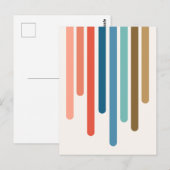 Kleurdruppels (Retro) Briefkaart (Voorkant / Achterkant)