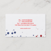 kleurdruppels visitekaartje (Achterkant)