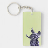 Kleureffect, gefilterde, moderne eenvoudige fotogr sleutelhanger (Voorkant)