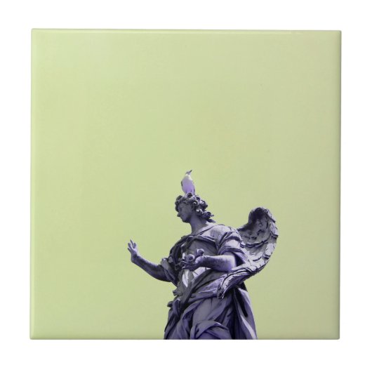 Kleureffect, gefilterde, moderne eenvoudige fotogr tegeltje (Voorkant)