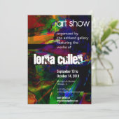 kleuren4 show-uitnodiging kaart (Staand voorkant)