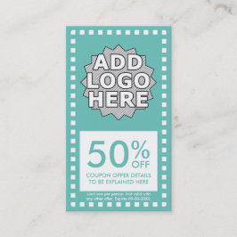 Kleuren Aanpasbare Eenvoudige Coupon