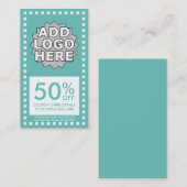 Kleuren Aanpasbare Eenvoudige Coupon (Voorkant / Achterkant)