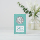 Kleuren Aanpasbare Eenvoudige Coupon (Staand voorkant)