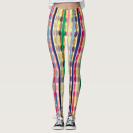Kleuren Abstracte Leggings met meerdere kleuren
