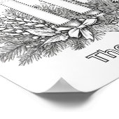 Kleuren Afbeelding Kleur in Advent Krans & Kaarsen Poster (Hoek)