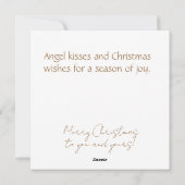 Kleuren Art Christmas Angel Feestdagenkaart (Achterkant)