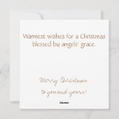 Kleuren Art Guardian Angel Feestdagenkaart (Achterkant)