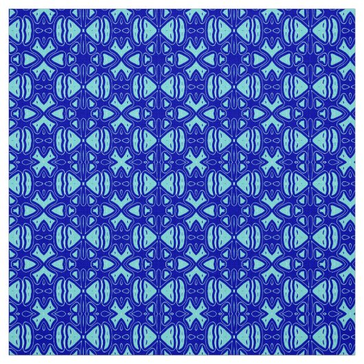 Kleuren Blauw Kleurstof Print Pattern Design Stof (Swatch)