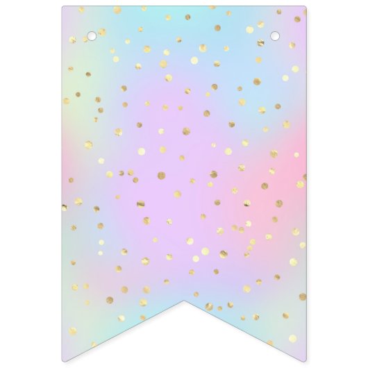 Kleuren blauw roze Paarse klein helder gulden Vlaggetjes (Derde vlag)