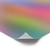 Kleuren Bloeiend 08 Aura Gradient Poster (Hoek)